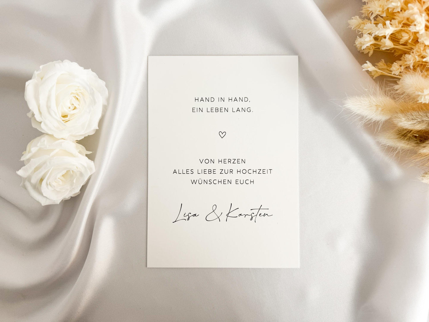 Geldgeschenk zur Hochzeit mit Strauß aus Trockenblumen | Acryl Bilderrahmen | personalisiert | Hochzeitsgeschenk | Brautpaar Geld für immer