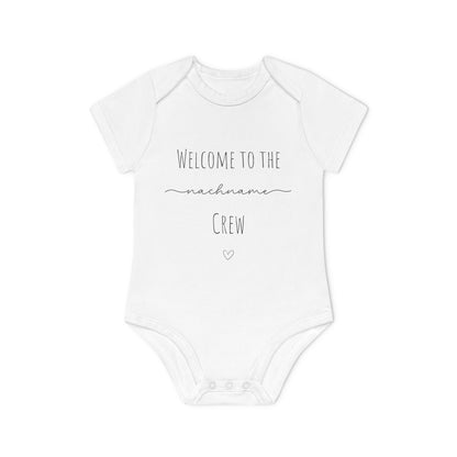 Babybody Nachname | Erster Strampler mit Name | personalisierbar | Baby | Geburt | Geburtsgeschenk | Babygeschenk